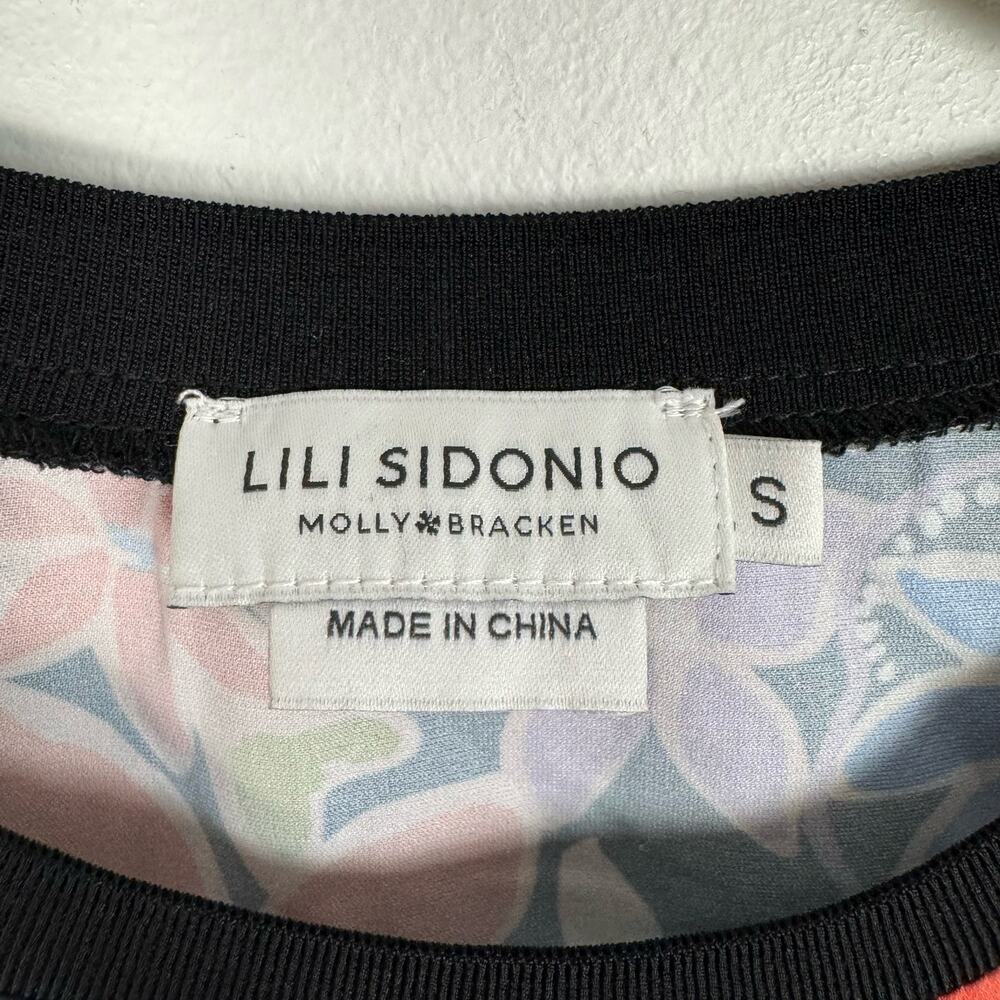 Molly Bracken Lili Sidonio Floral Ruffle Hem Drop Waist Shift Dress Black Multi - Picture 7 of 12